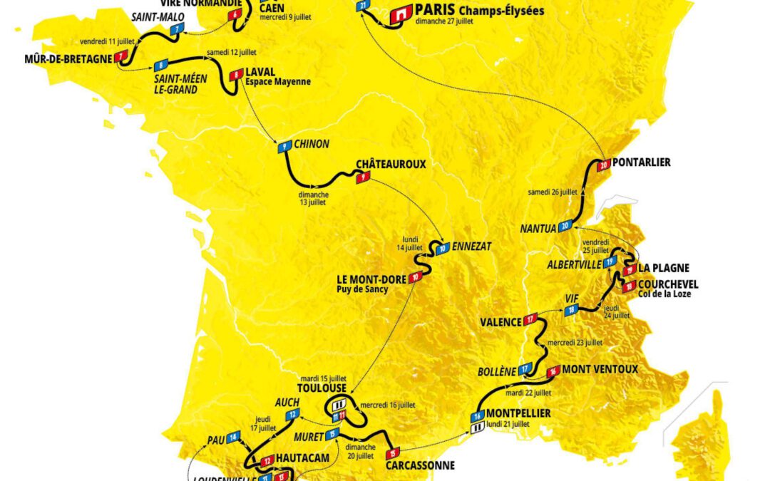 Parcours Tour de France 2025